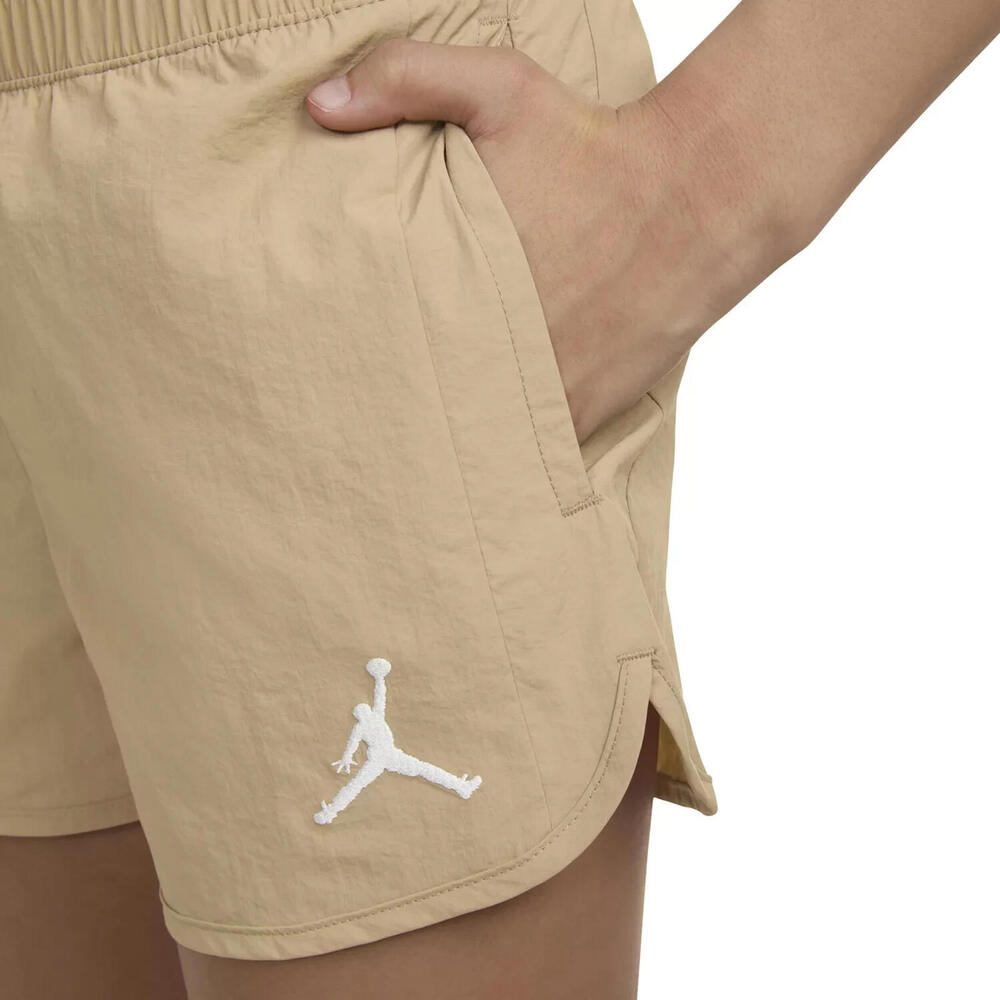 NWT Jordan Girls' Jumpman High Flying Shorts Size XL Khaki Beige